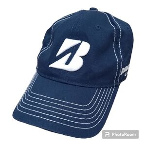 Bridgestone Golf Hat Cap 8330 Mens Blue Adjustable